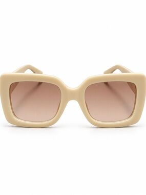 Free People Ivory Oversized Square Sunglasses